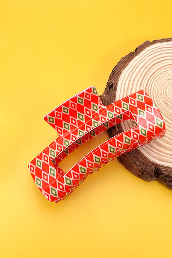 Christmas Merry Holiday Claw Clip