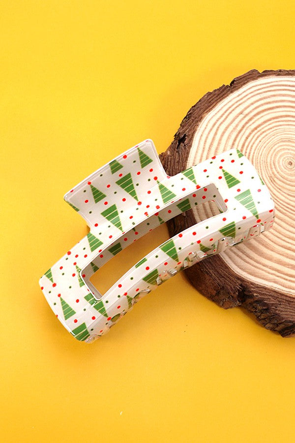 Christmas Merry Holiday Claw Clip