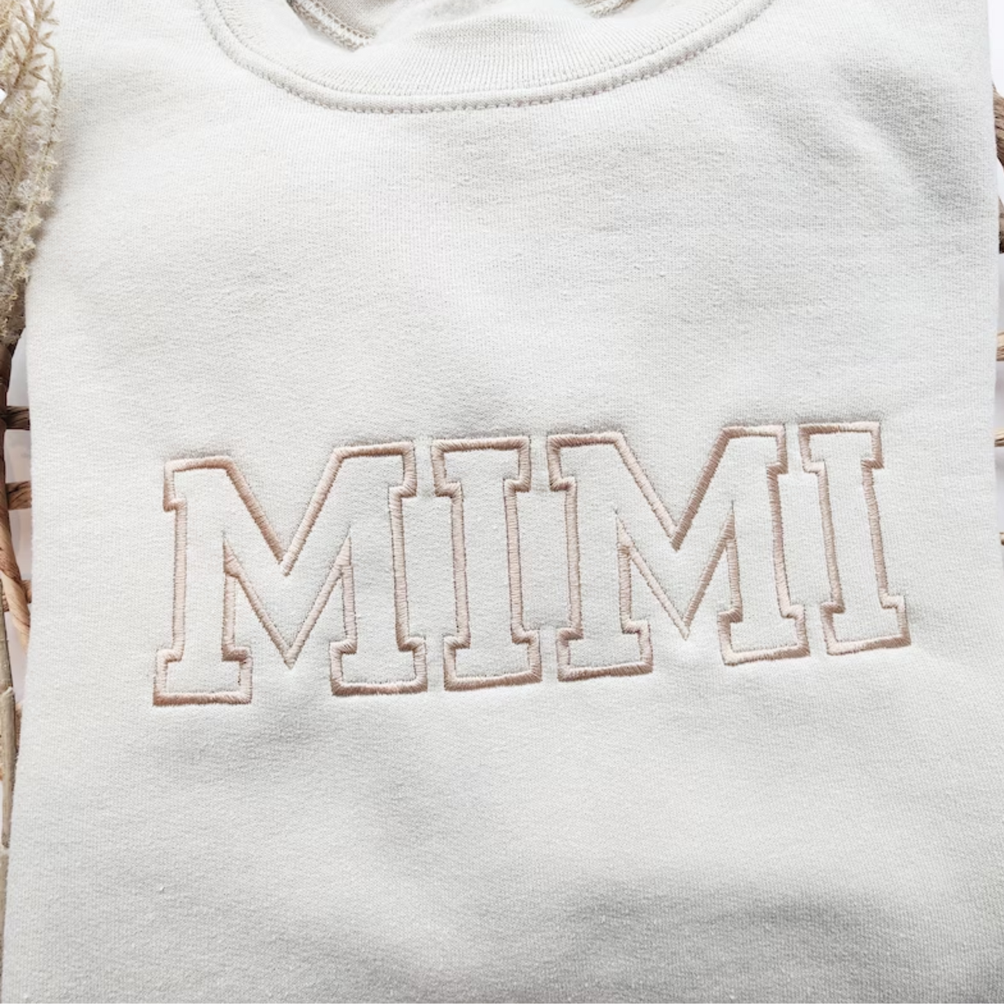 Varsity Custom Name Embroidered Sweatshirt