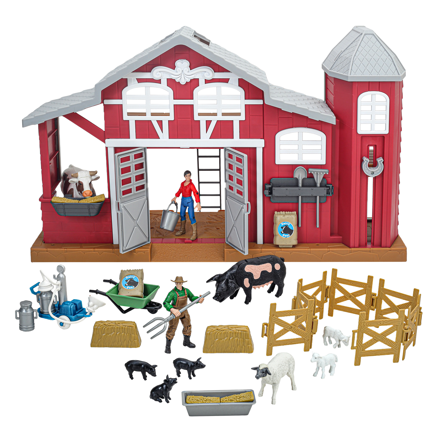38-Piece Dairy Barn Playset