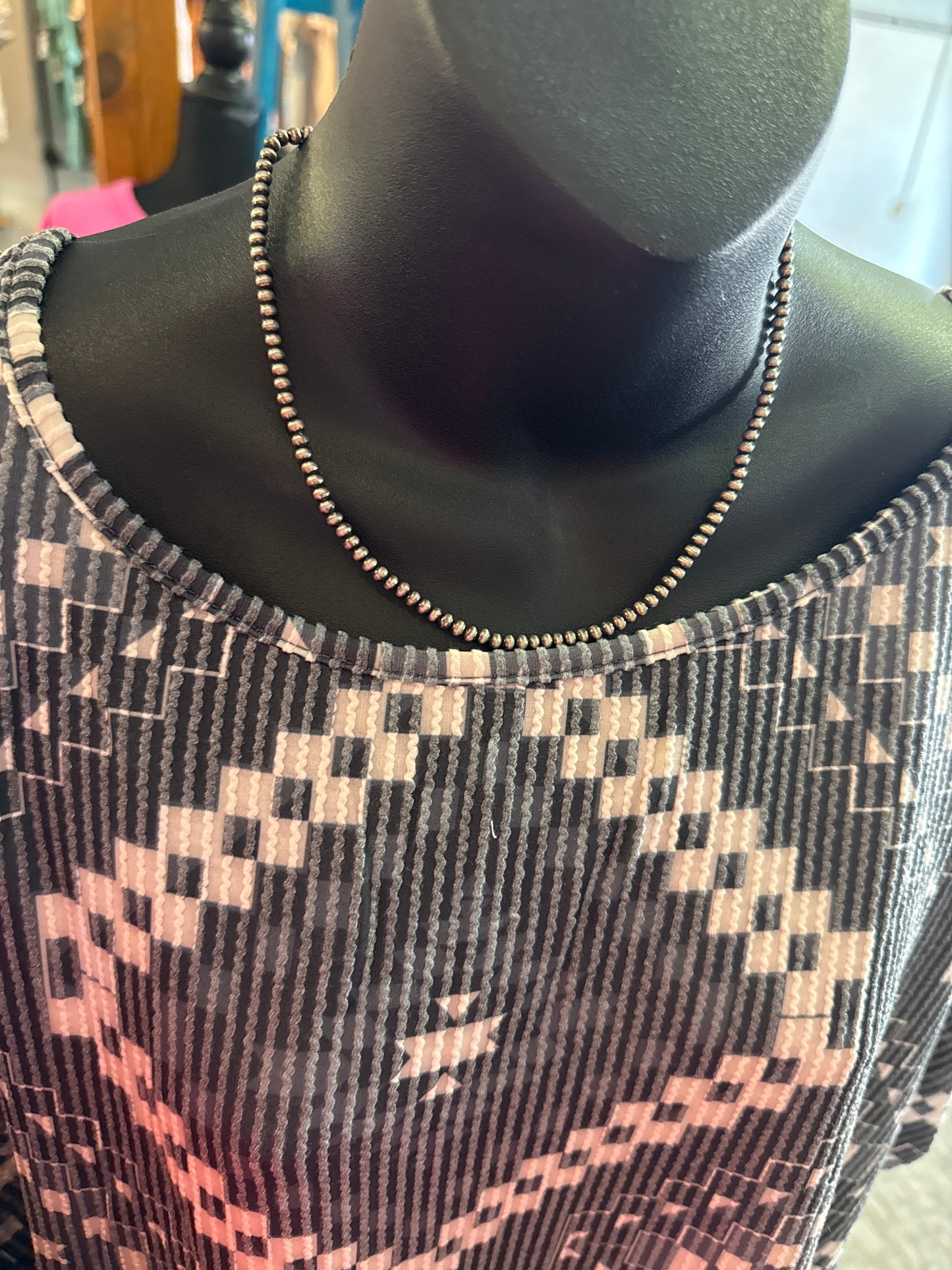 4mm Navajo Pearl Necklace (various lengths)