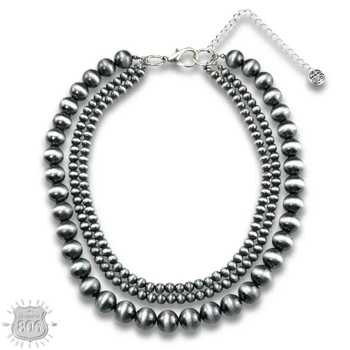 Western Burnished Bead Necklace