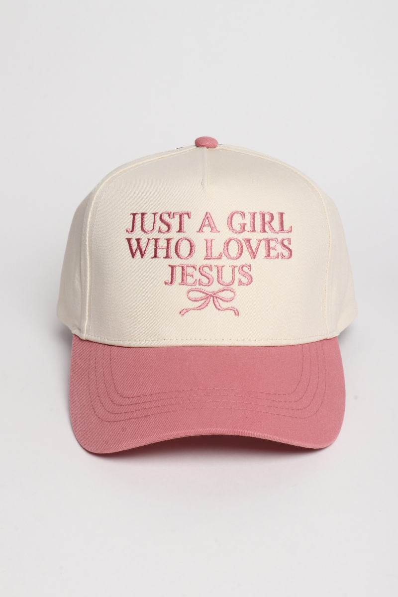 Just a Girl Who Loves Jesus Cap