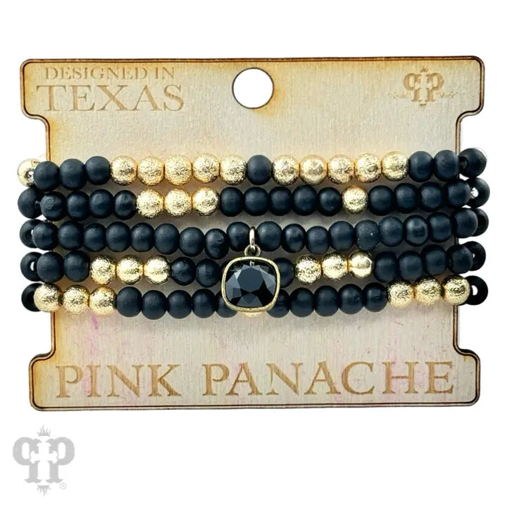 Black Bracelet Set