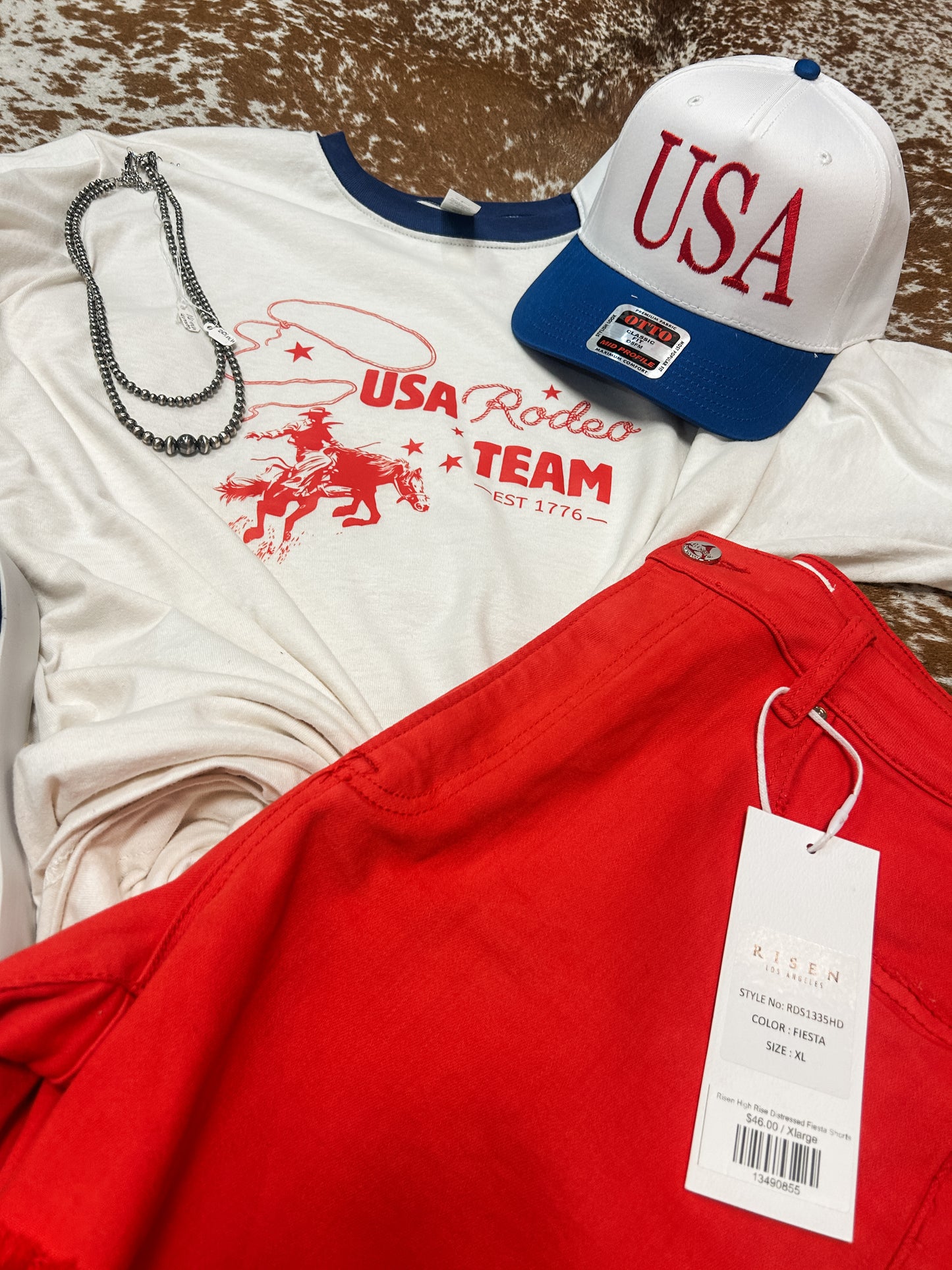 USA Rodeo Team | Ringer Tee