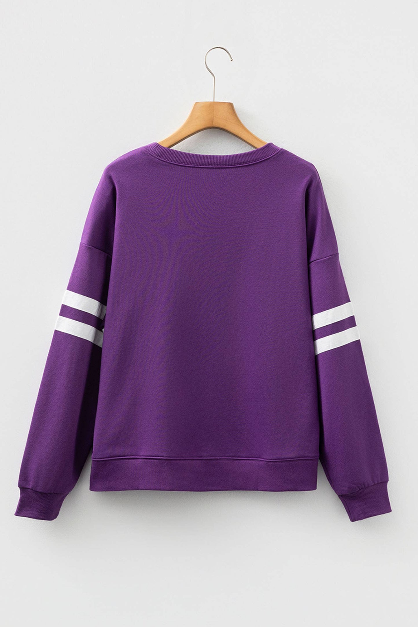 66 GAME DAY Varsity Striped Plus Size Sweatshirt (S-4X)