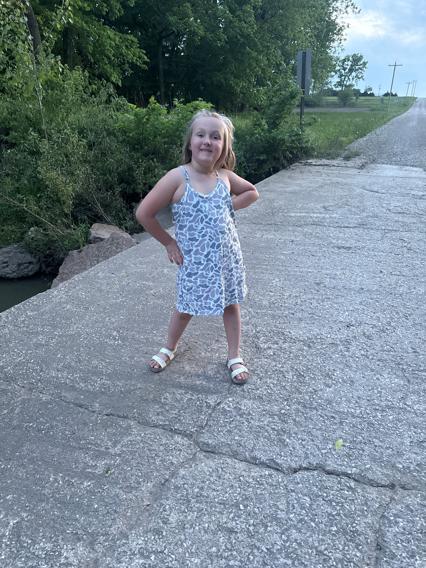 Kids Camo Boxy Dress