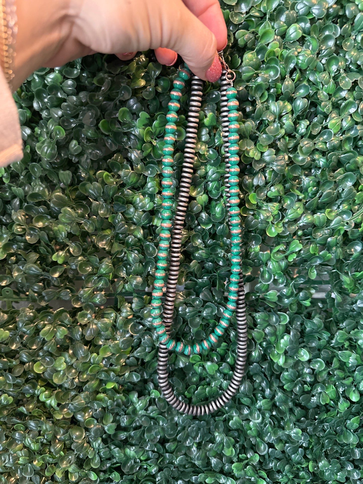 Navajo stacker with turquoise accent