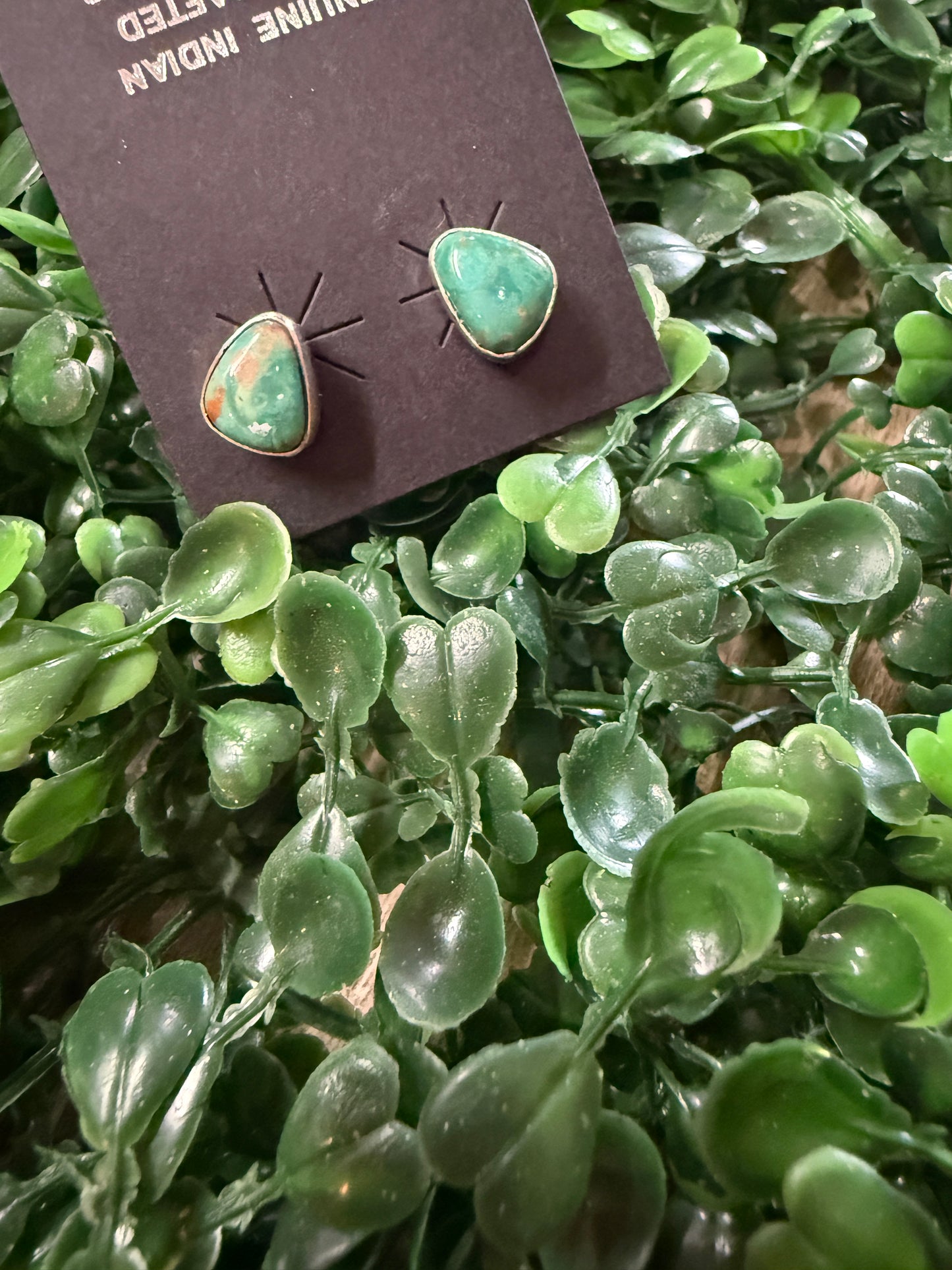 Desert Blue Turquoise Stud