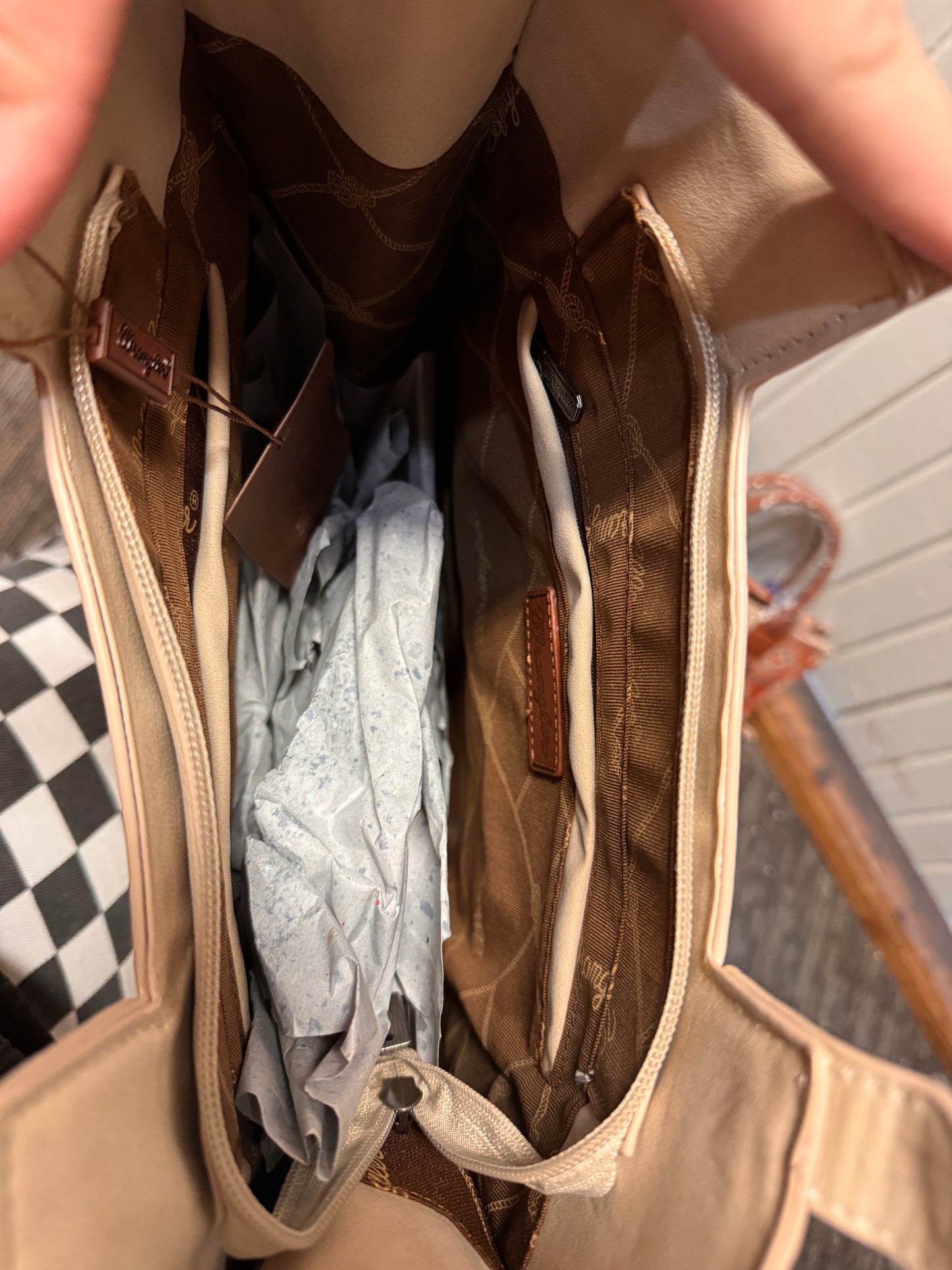 Wrangler Aztec Bag - Beige