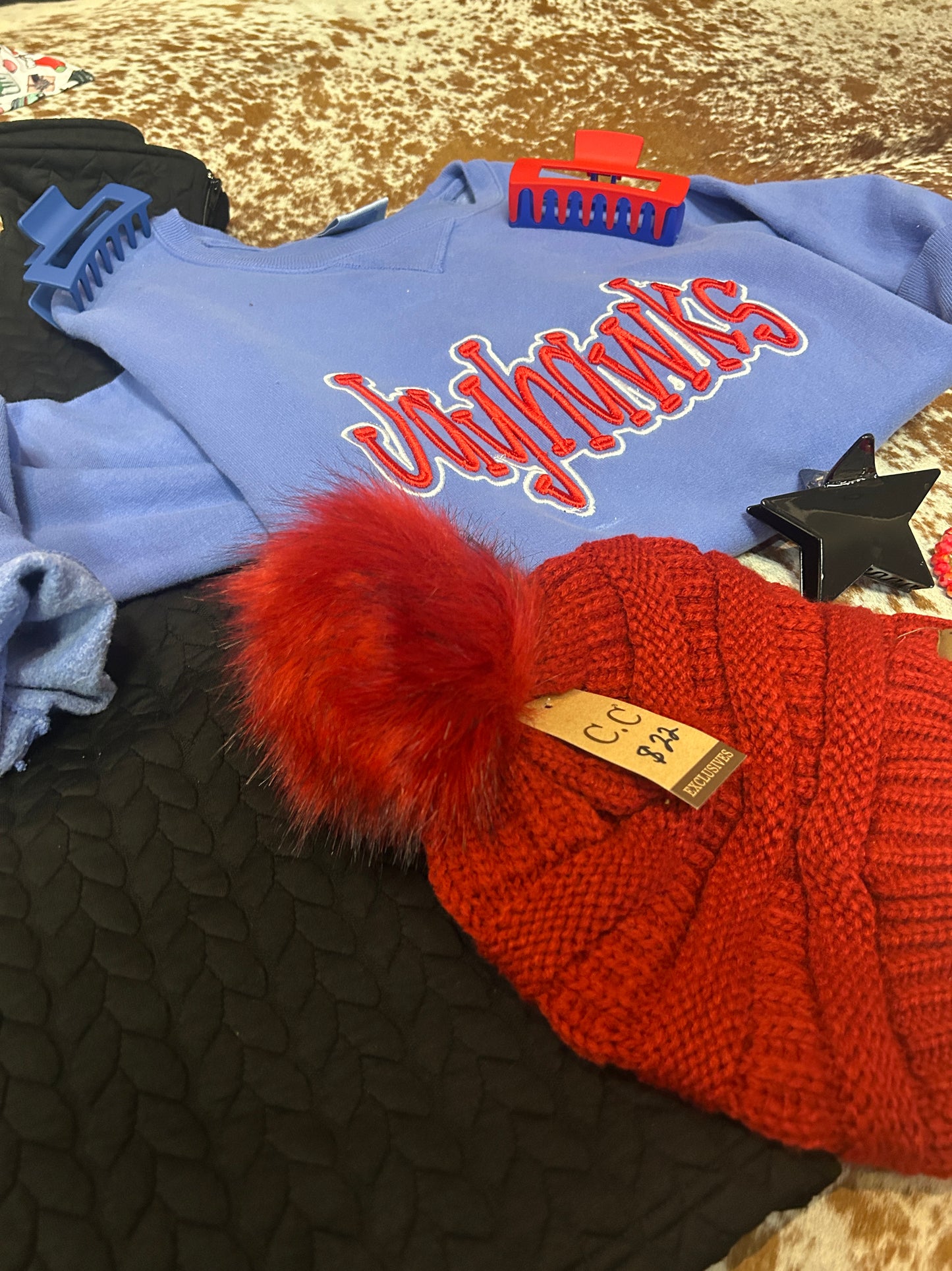 Puff Embroidery Jayhawks- Youth (2 Colors)