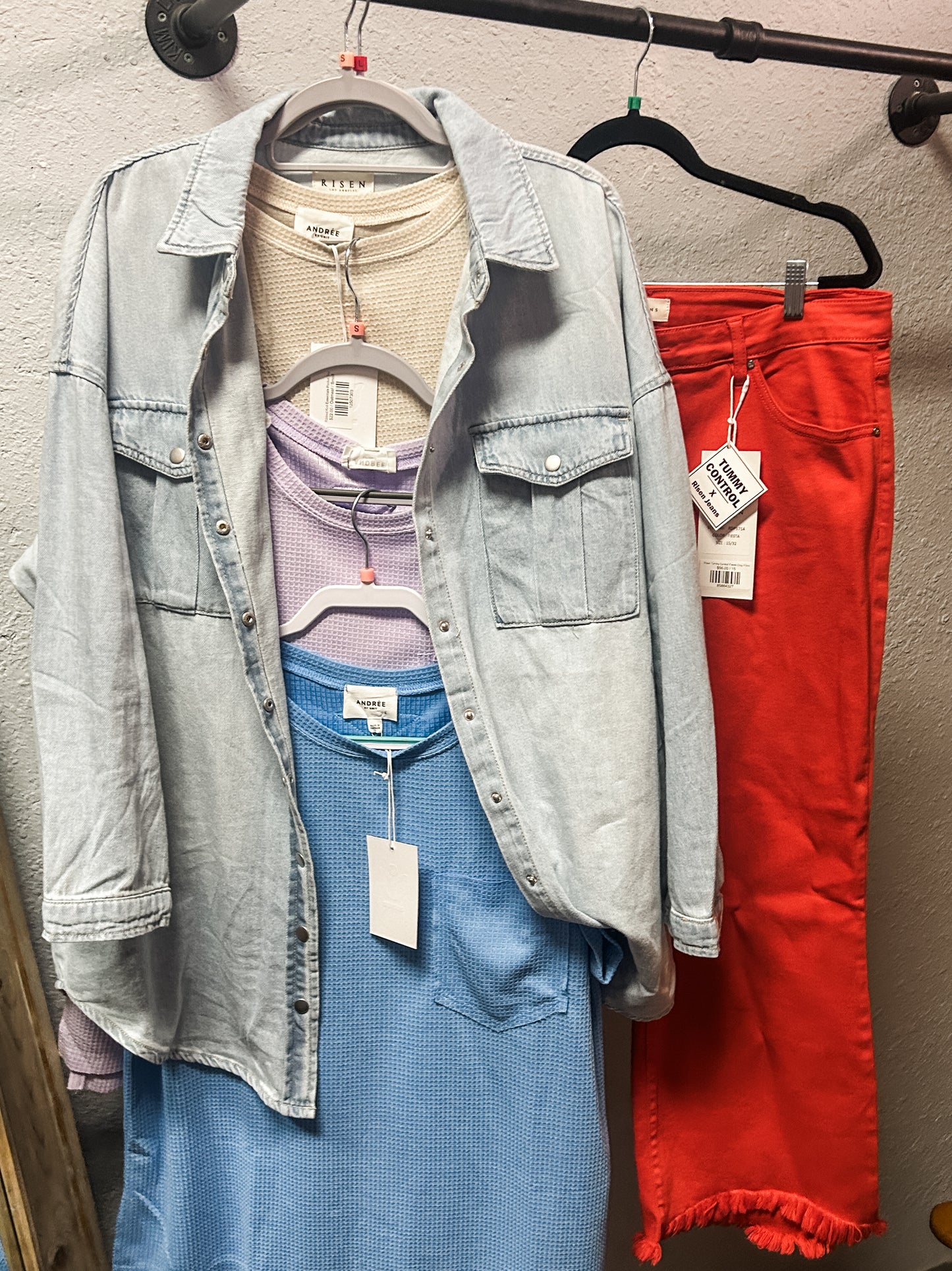 Waffle Knit Essentials Pocket Tee (3 Colors)