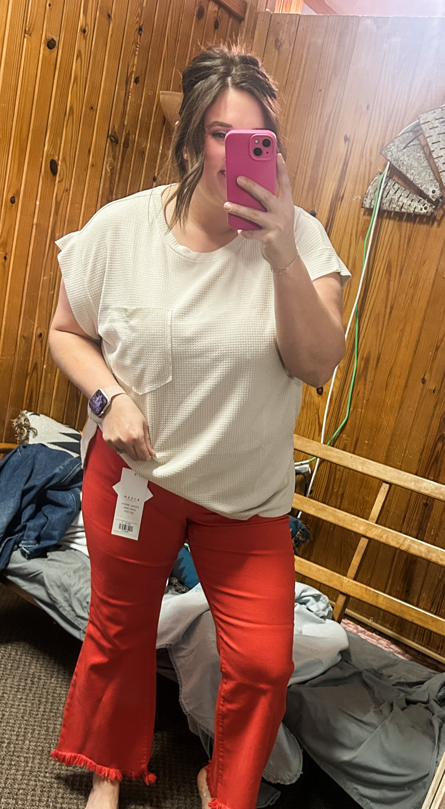 Waffle Knit Essentials Pocket Tee (3 Colors)