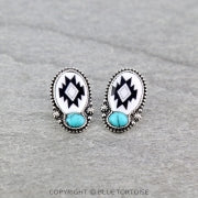 Aztec Stud Earring