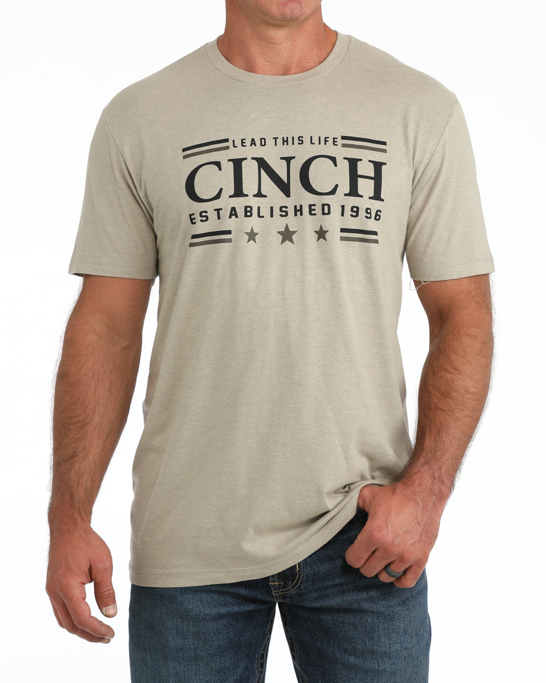 Mens Cinch Khaki Tee