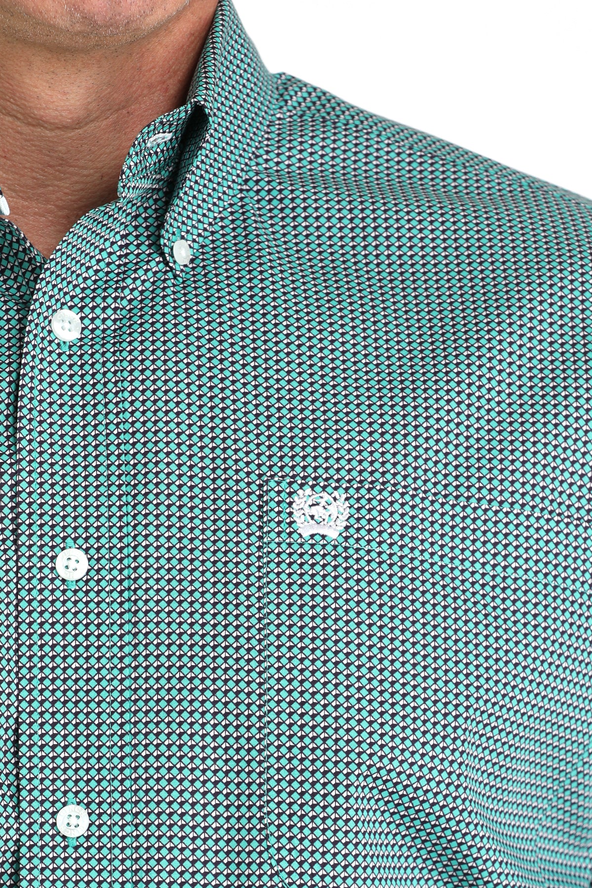 Cinch Mens Turquoise Long Sleeve (Match Dad)