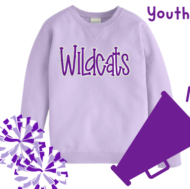 Puff Embroidery Wildcats - Youth