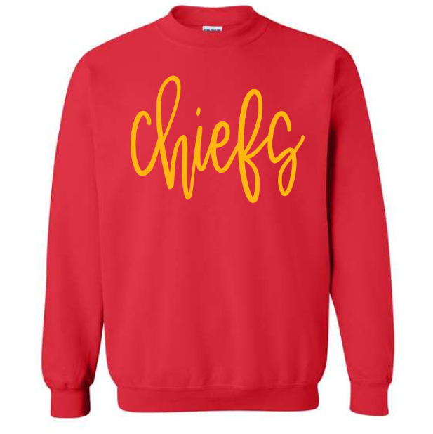 Scripty Puff Embroidery Chiefs (2 Colors)