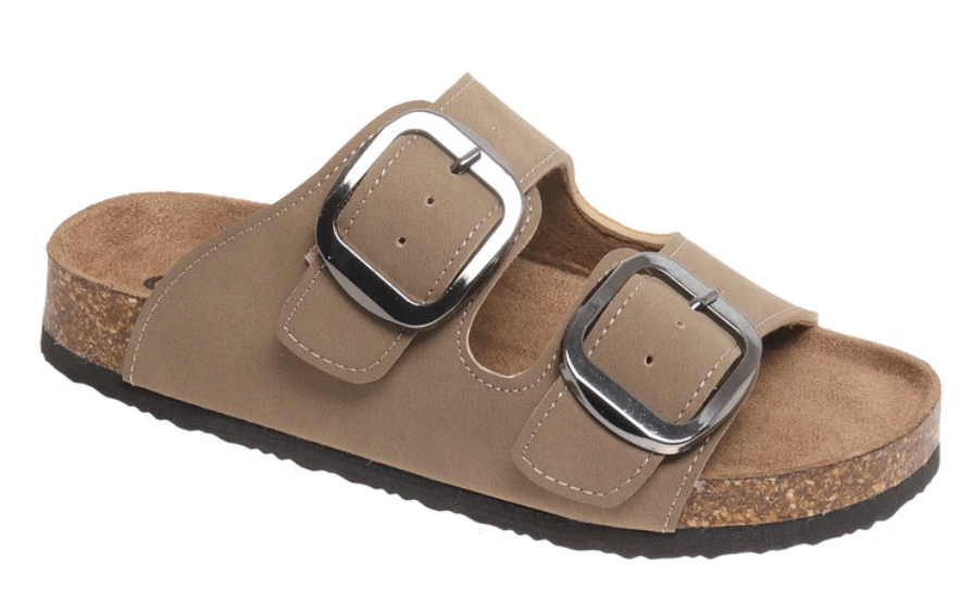 Taupe 2 Strap Sandal