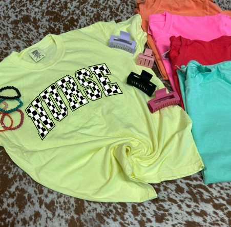 Neon Checkered: Choose your Label