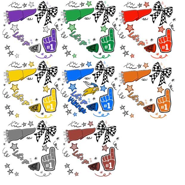 Let's Go Doodle | all colors | all mascots