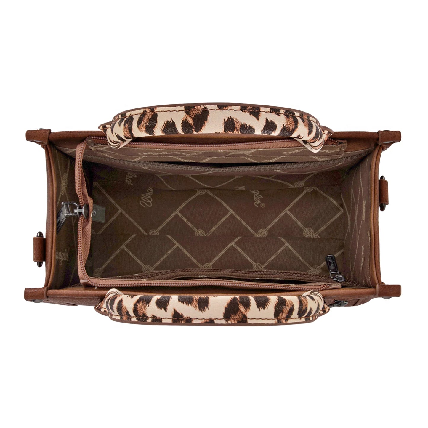 Wrangler Leopard Print Concealed Carry Tote/Crossbody