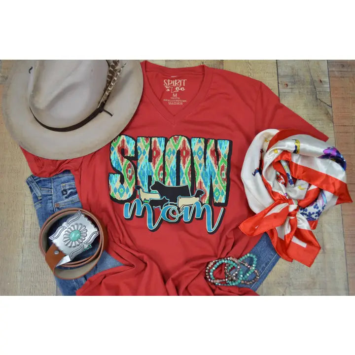 Show Mom - Stock Show V-Neck Tee