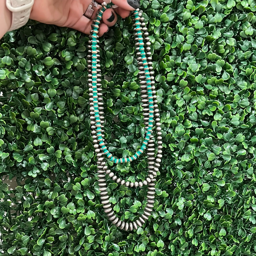 Navajo stacker with turquoise accent