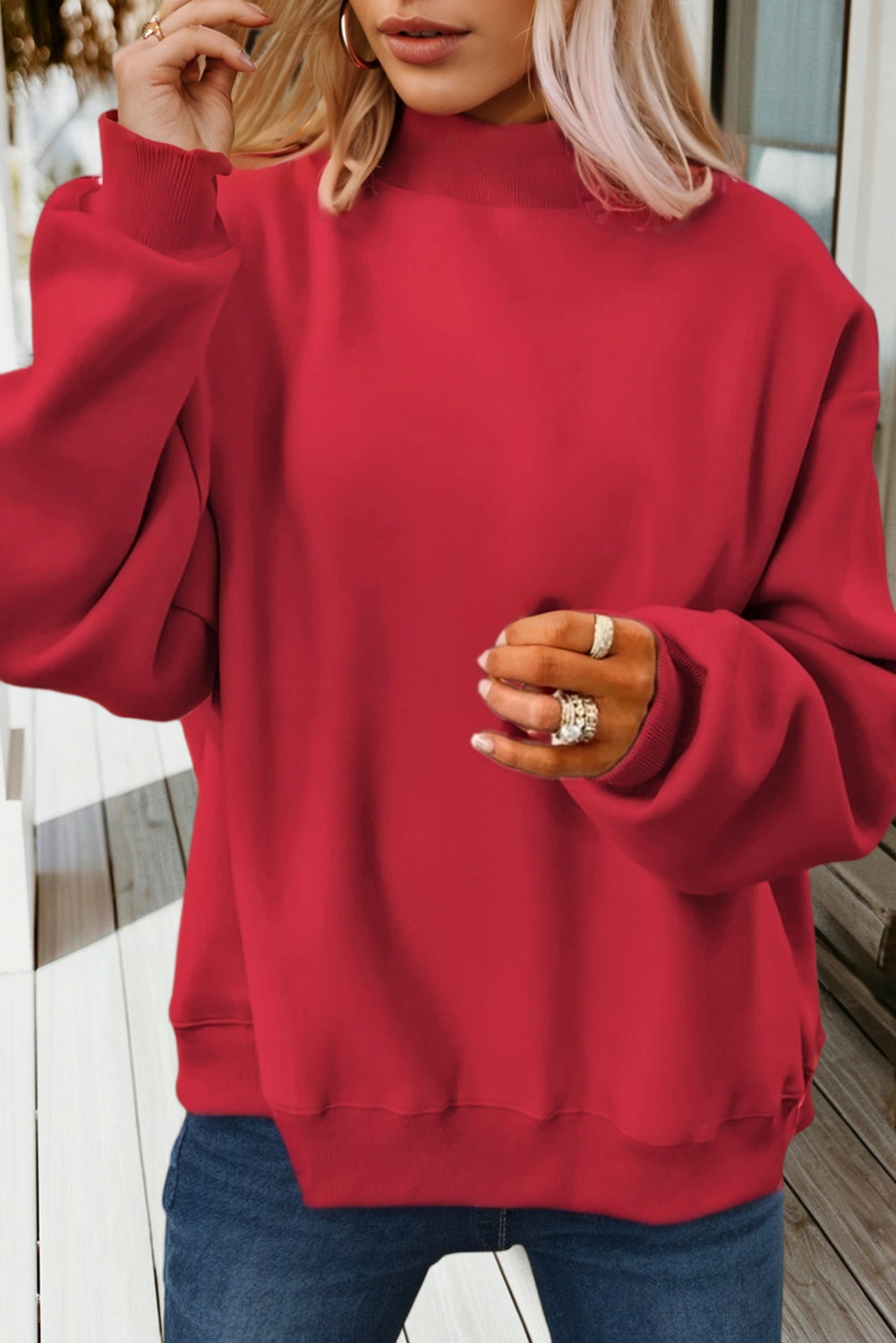 66 Game Day Reversible Mock Neck Sweatshirt (S-4X)
