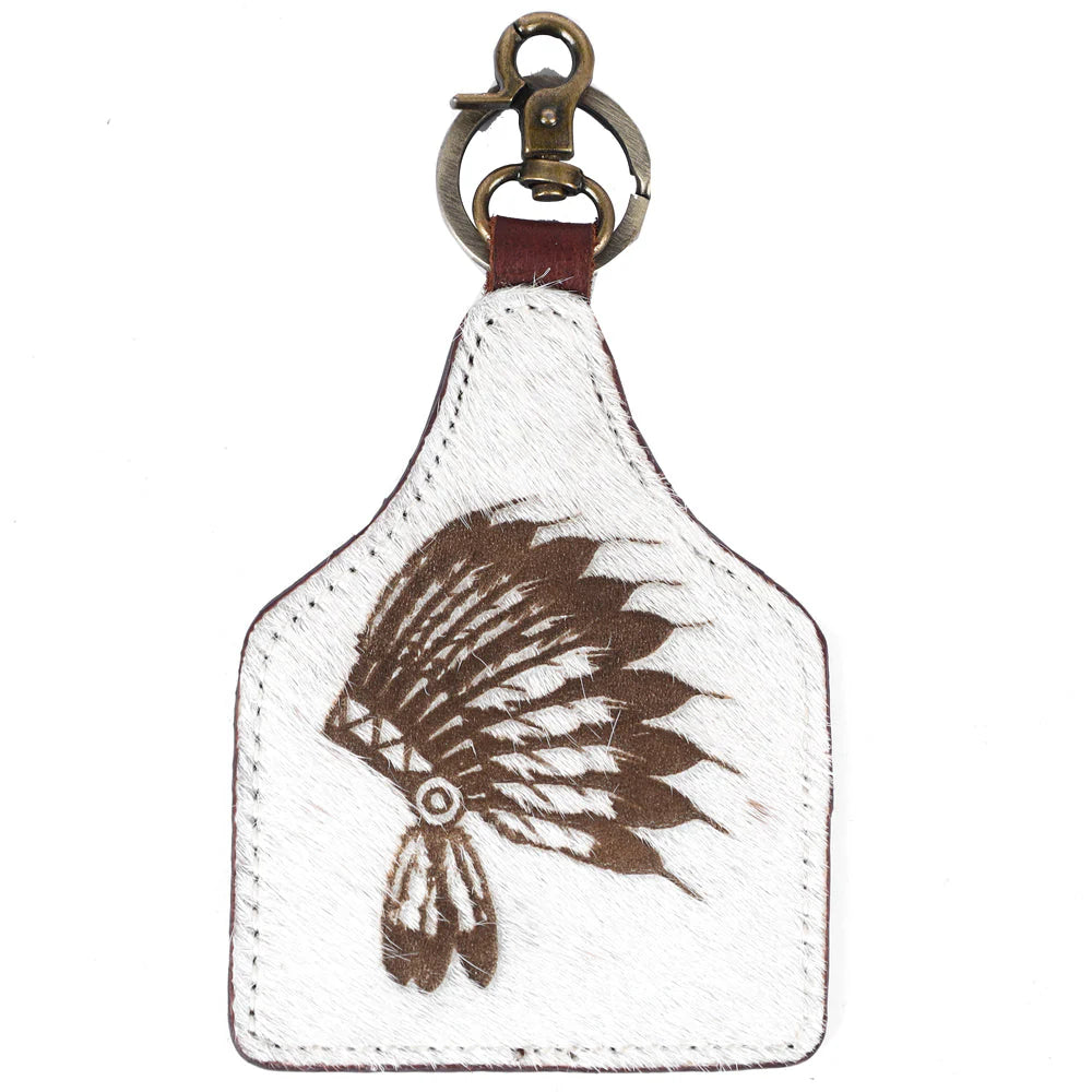 Hair On Genuine Leather Keyring | American Darling