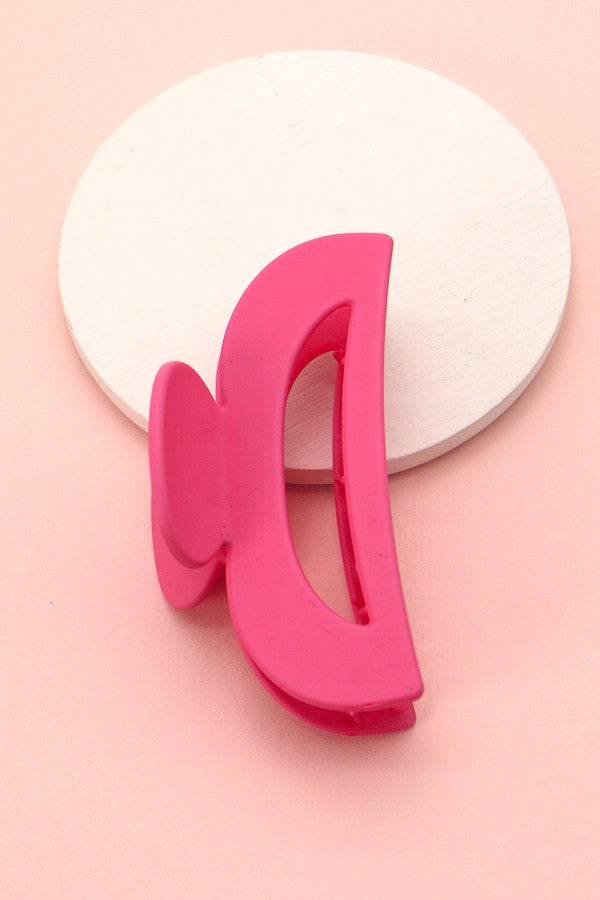 Matte Half Moon Claw Clip