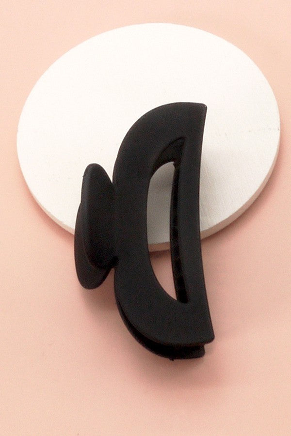 Matte Half Moon Claw Clip