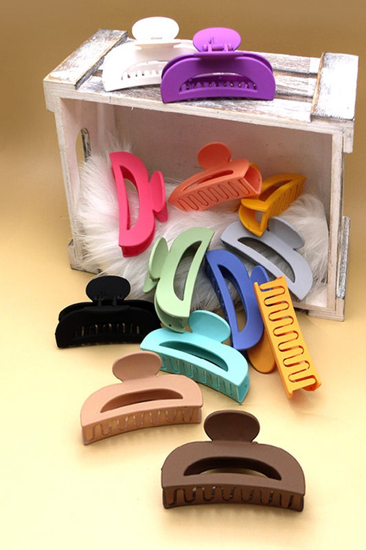 Matte Half Moon Claw Clip