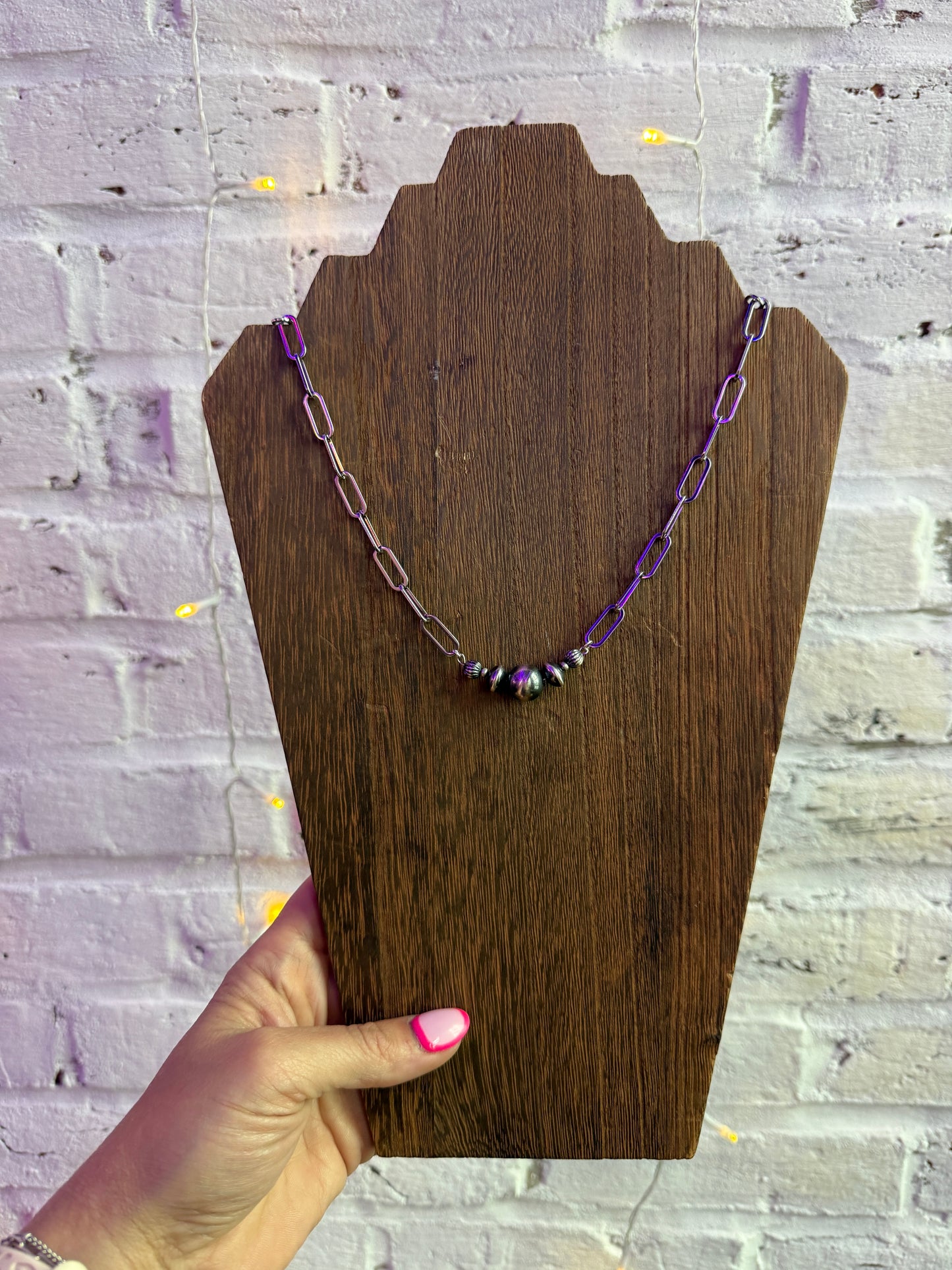DIY Desert Bead Paperclip Necklace