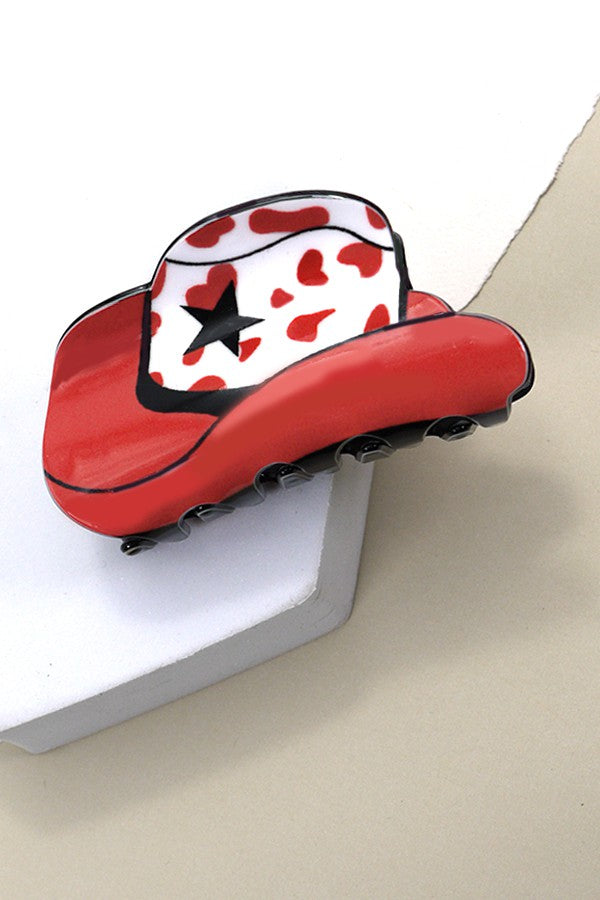 Cowgirl Hat Claw Clips