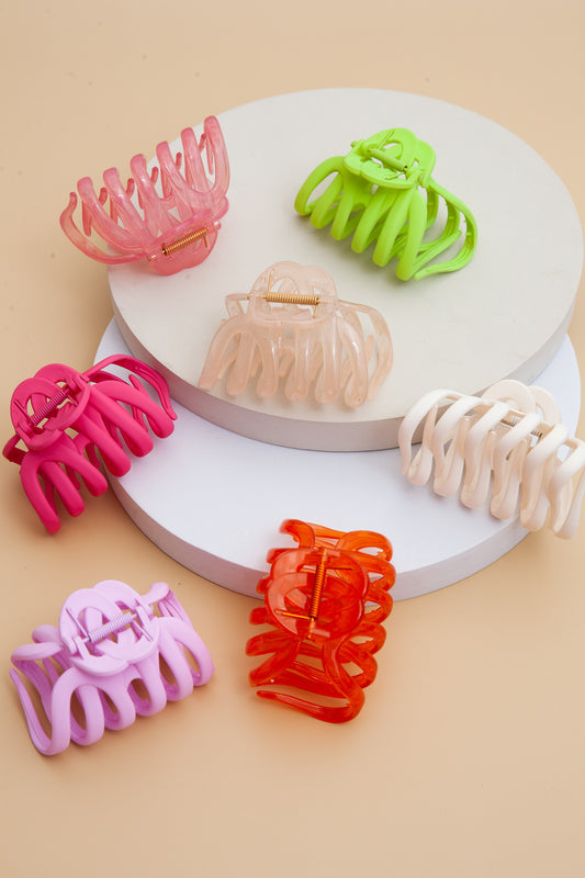 Matte Hair Claw Clips