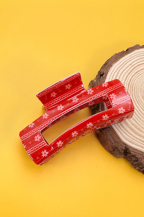 Christmas Merry Holiday Claw Clip