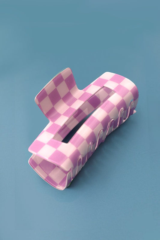 Checkered Hair Clip | 4 in