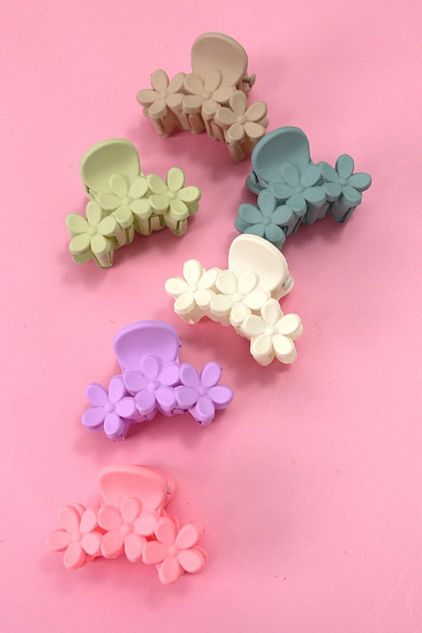 Mini Petal Hair Claw Clips Set Of 6