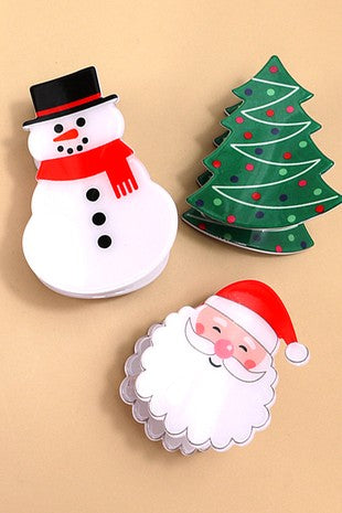 Christmas Claw Clips