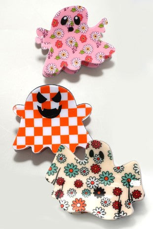 Halloween Ghost Claw Clips
