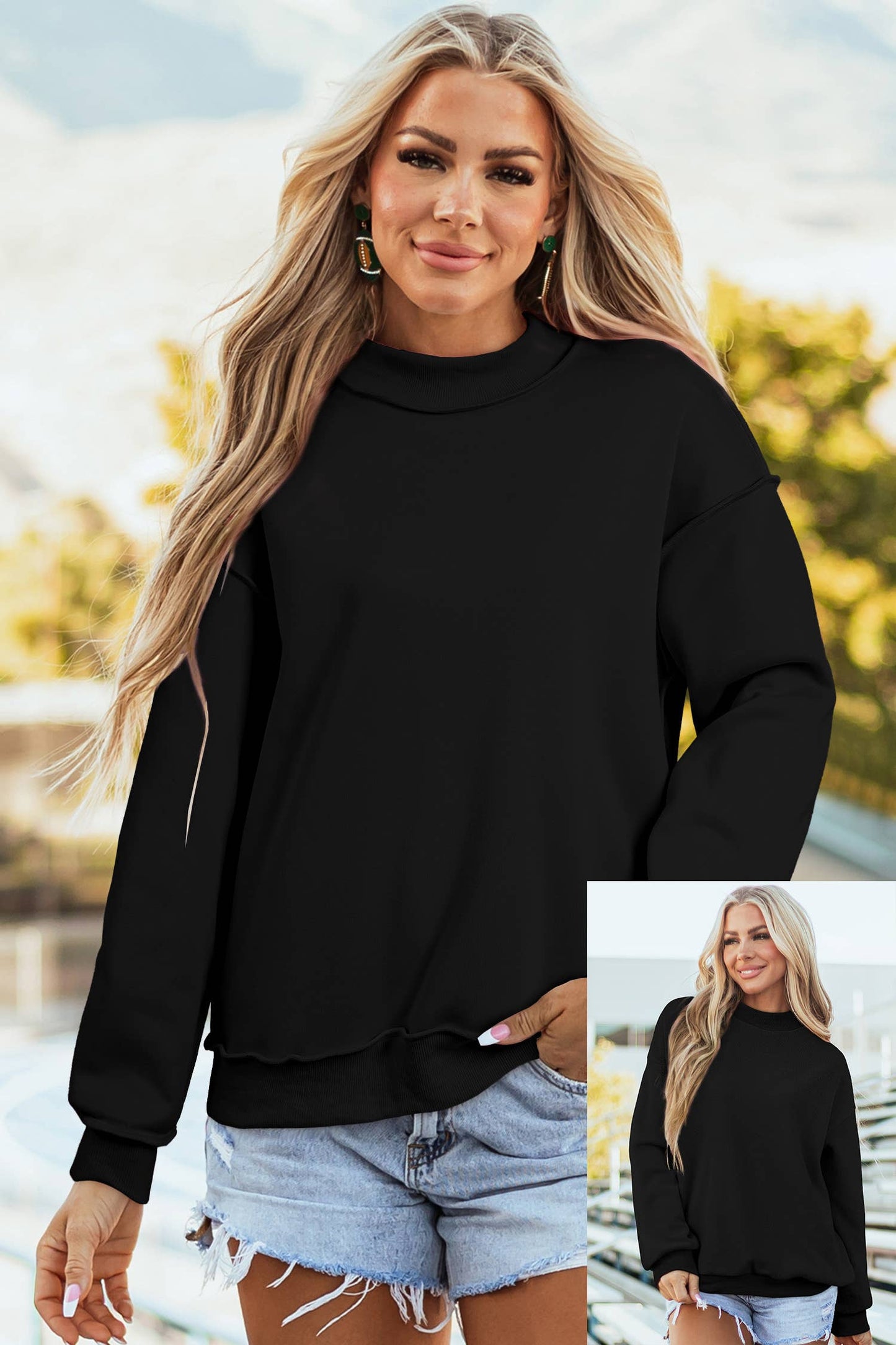 66 Game Day Reversible Mock Neck Sweatshirt (S-4X)