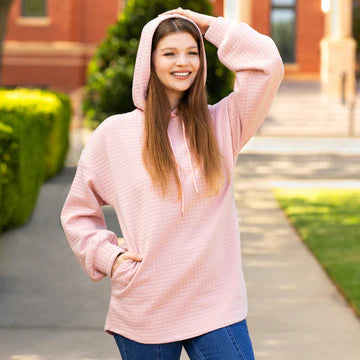 Waffle Long Sleeve Hoodie