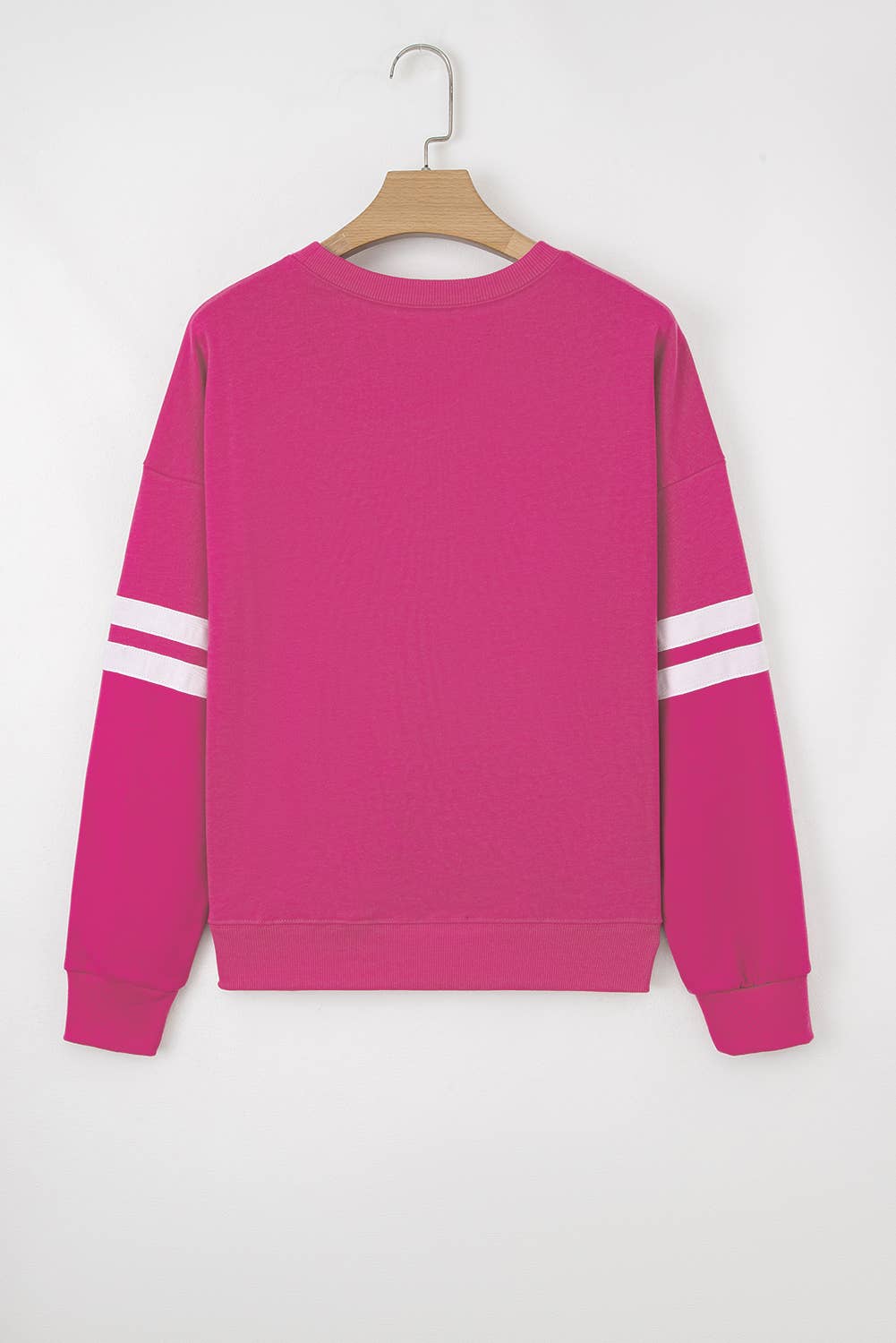 66 GAME DAY Varsity Striped Plus Size Sweatshirt (S-4X)