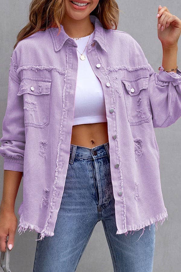 Lavender Tattered jacket