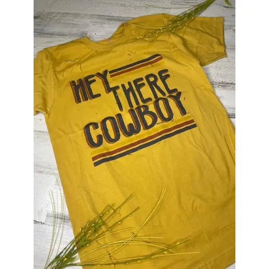 Toddler Hey There Cowboy Distressed Tee