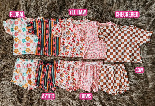 Checkered Anytime Girls Set - ONLY 7/8 LEFT
