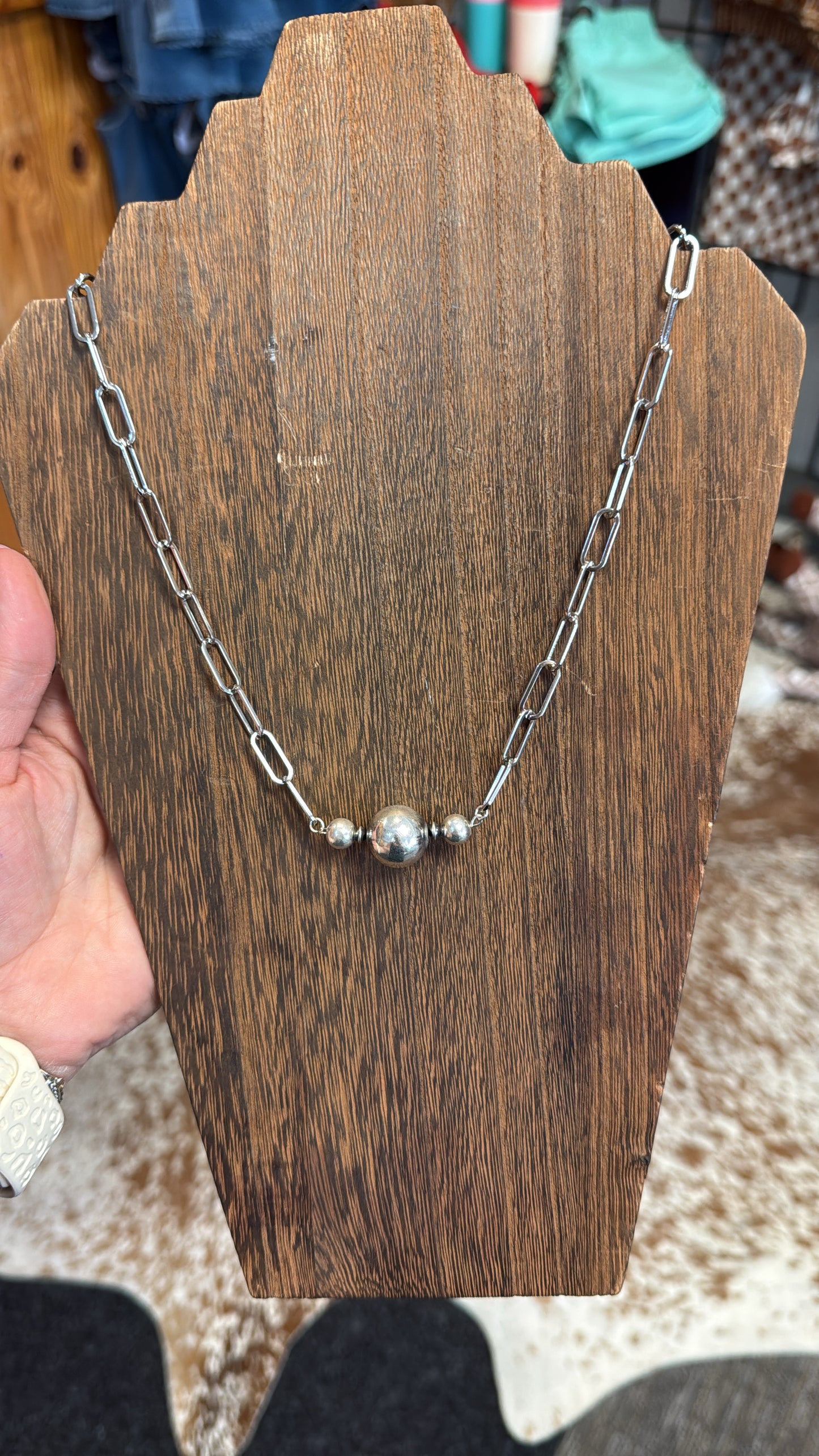 DIY Desert Bead Paperclip Necklace