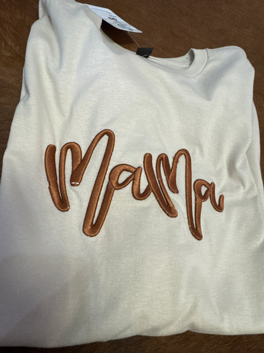 Mama Embroidery Long Sleeve (XL ONLY)