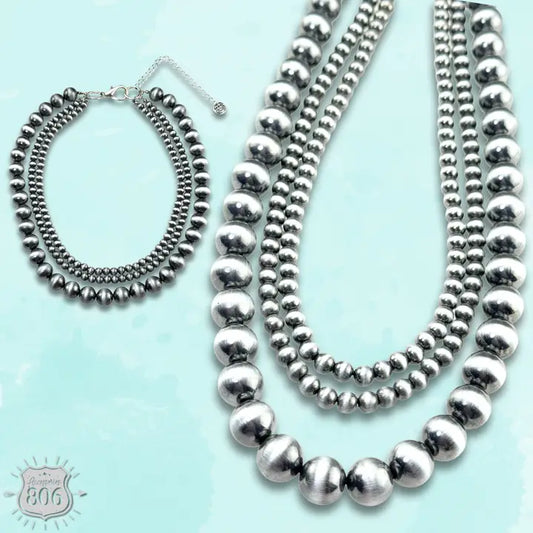 Western Burnished Bead Necklace